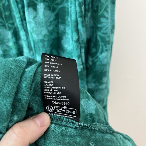 Free People Sweet Nothings Midi Dress in Forest Combo Green Size XS - Picture 8 of 12